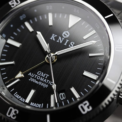 KNIS GMT Automatic Diver 40 mm Black