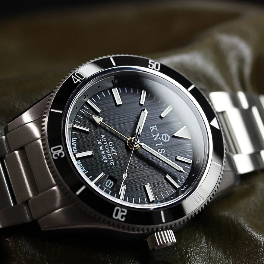 KNIS GMT Automatic Diver 40 mm Black