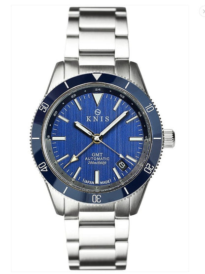 KNIS GMT Automatic Diver 40 mm Blue