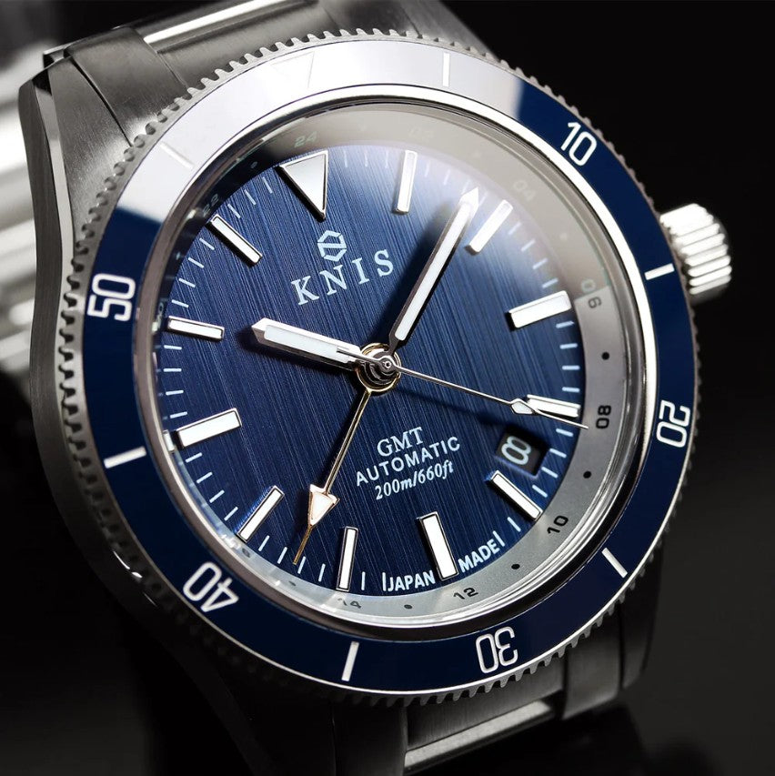 KNIS GMT Automatic Diver 40 mm Blue