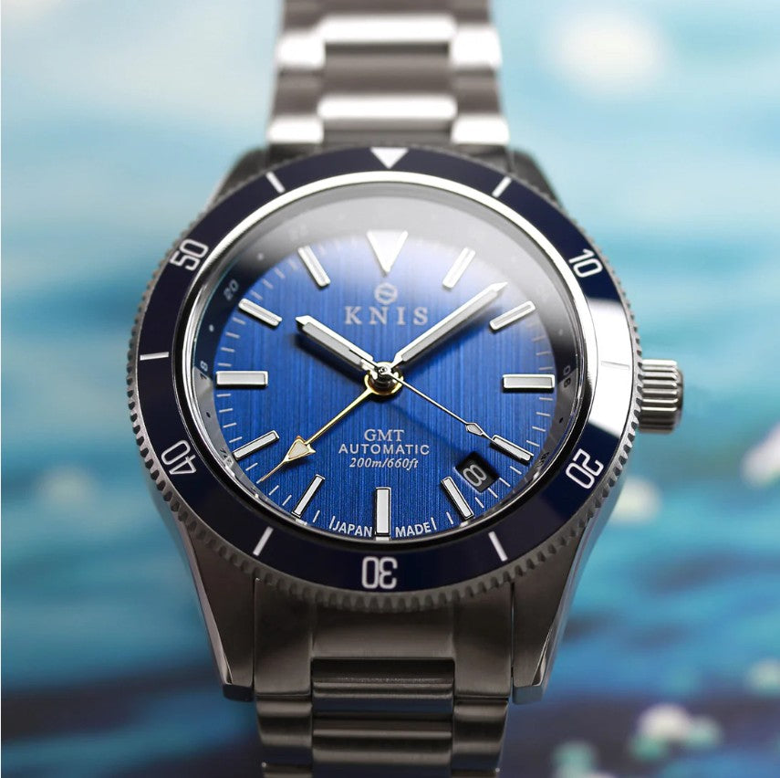 KNIS GMT Automatic Diver 40 mm Blue