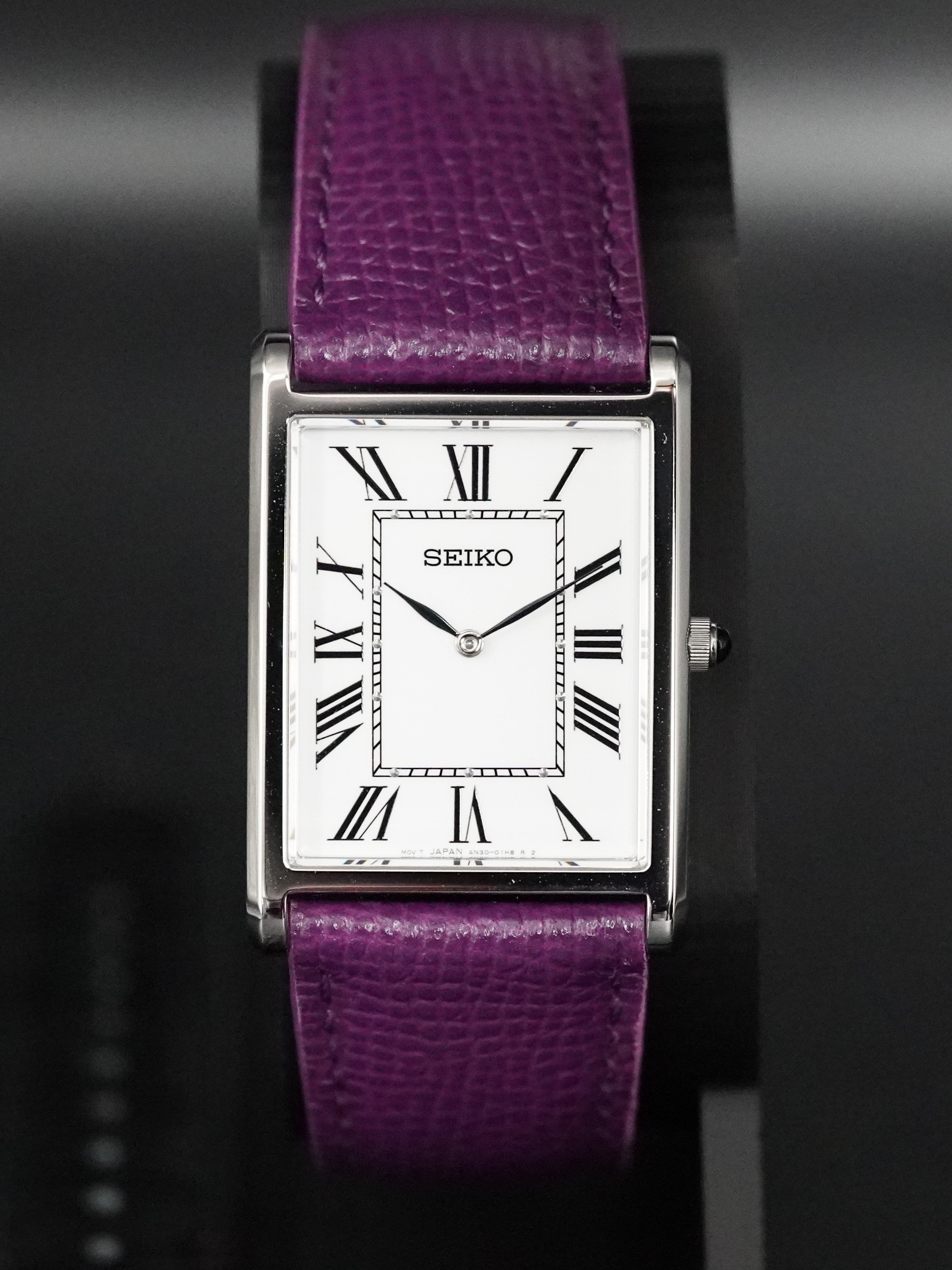 Seiko SWR103P1 – Tank Purple - Japanese Microbrands Edition