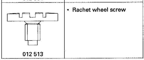 SEIKO ratchet wheel bolt (1 piece) – Part No. 012513 – NOS Vintage Original Part