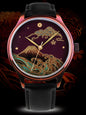 WANCHER Dream Watch – Urushi Purple Kindai Maki-e „Aka Fuji" Red Ororu – Einzelstück