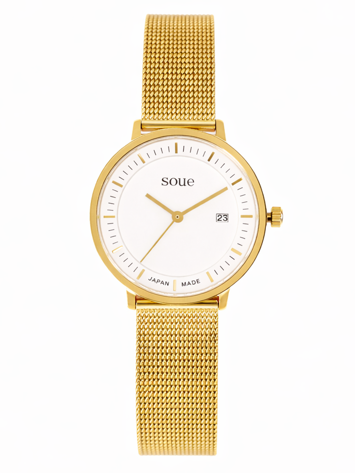 Soue A Basics Rosegold x Weiß x Rosegold Damen 30 mm