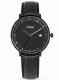 Soue A Basics Schwarz x Schwarz x Schwarz Leder Herren 38 mm