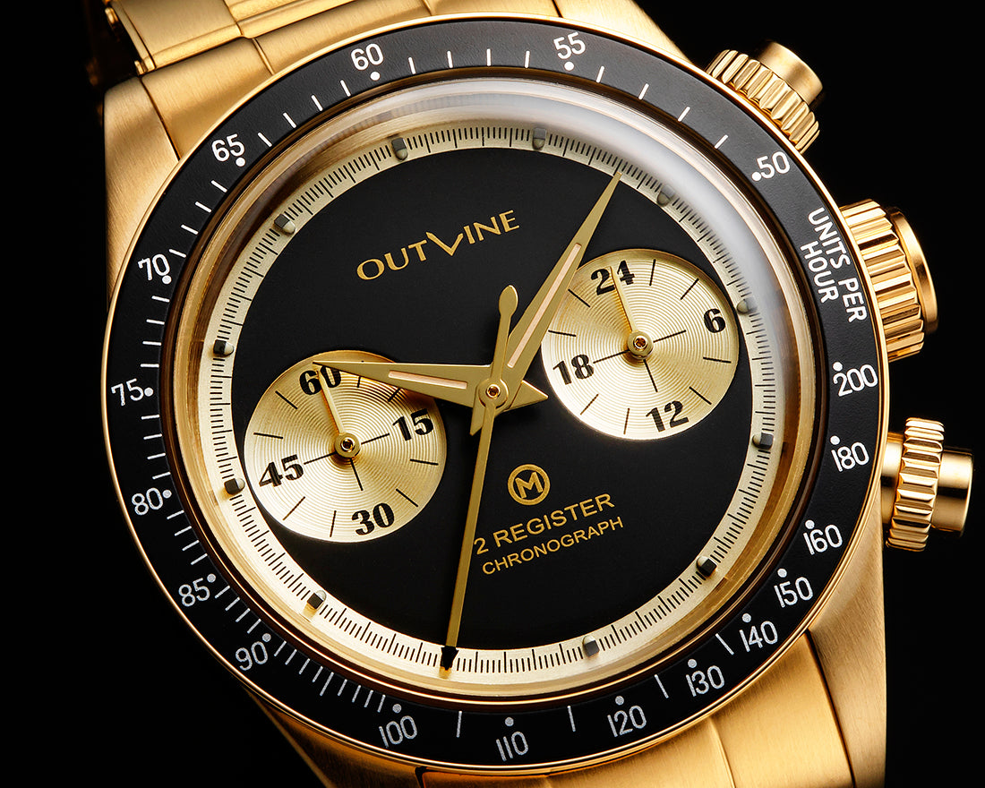 Outline 2 Register Chrono Series I TiCTAC 40th Anniversary (Sonderedition) - Set inkl. Lederarmband