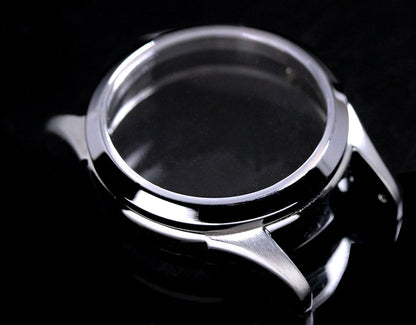 JIOS AWAZU silbernes Zifferblatt x blaue Zeiger x braunes Leder