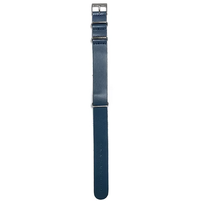 Bracelet en cuir Tochigi 18 mm (bleu) – cuir souple de qualité supérieure