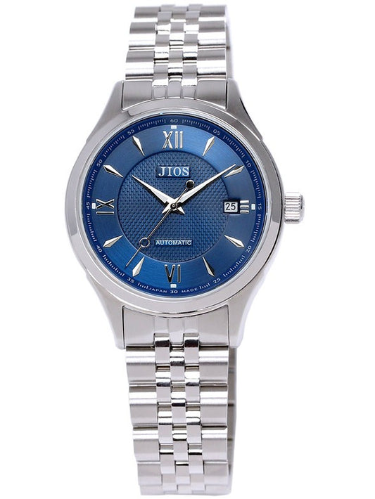 JIOS „SEIRAN“ - blaues Zifferblatt x silberne Zeiger x Stahlarmband
