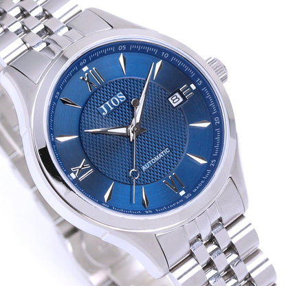 JIOS „SEIRAN“ - blaues Zifferblatt x silberne Zeiger x Stahlarmband