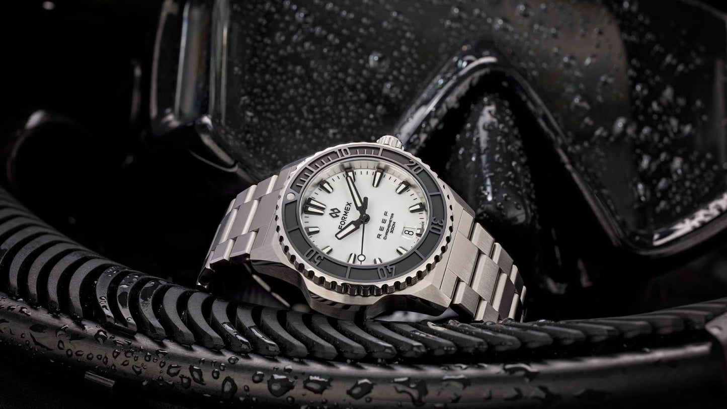 Formex REEF 39,5mm Automatik COSC 300M "Weiss"