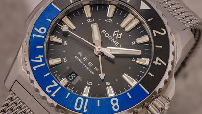 Formex REEF GMT Automatik COSC 300M "Schwarz/Blau" 42mm