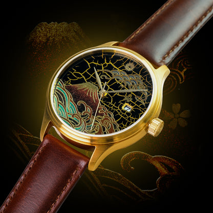 WANCHER Dream Watch – Hirota Hibi-nuri „Aka Fuji" Gold by Meisterin Yoko Hirota – Einzelstück