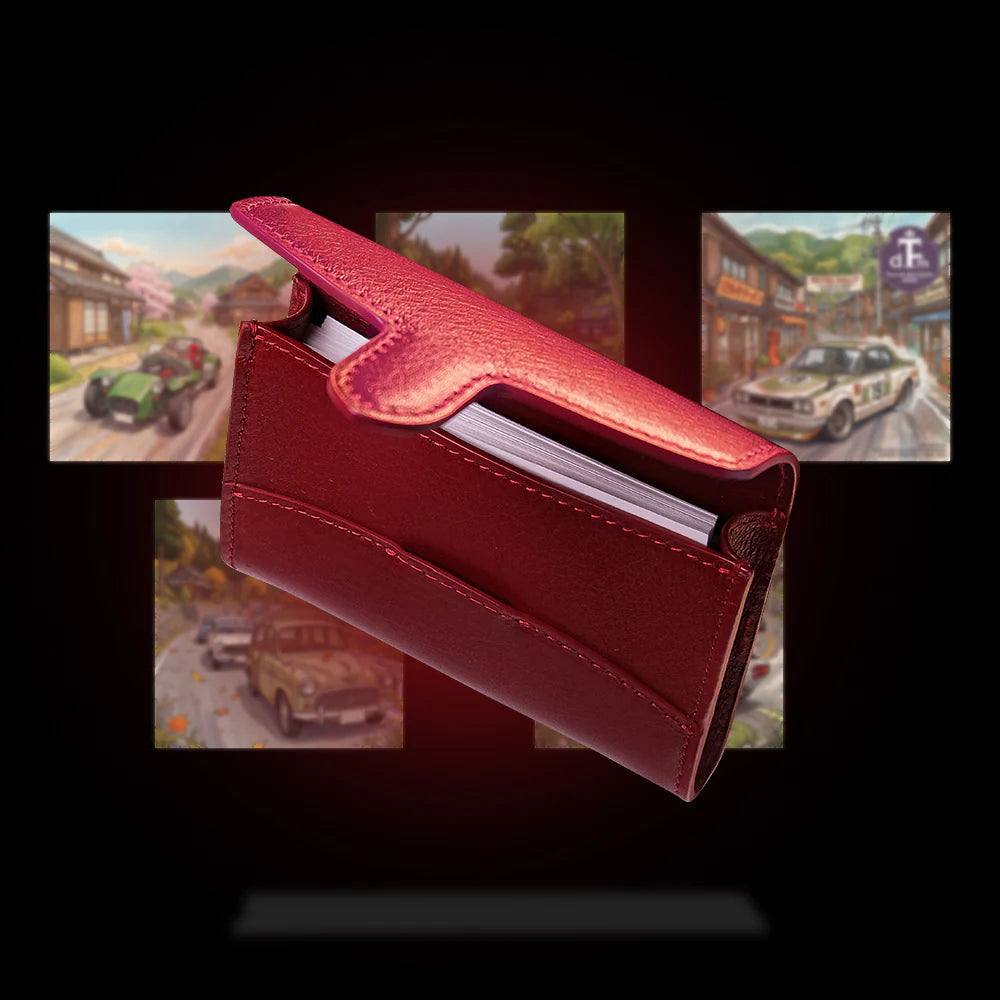 Wancher Wan-Links Meishi Leather Card Case (Red)
