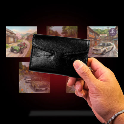 Wancher Wan-Links Meishi Leather Card Case (Black)