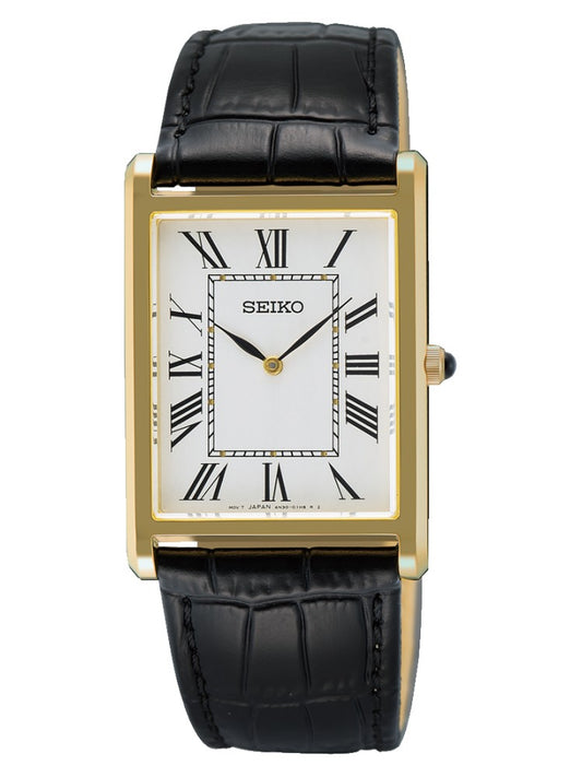 Seiko SWR104P1 – Klassik, rechteckig, elegant – NEUHEIT