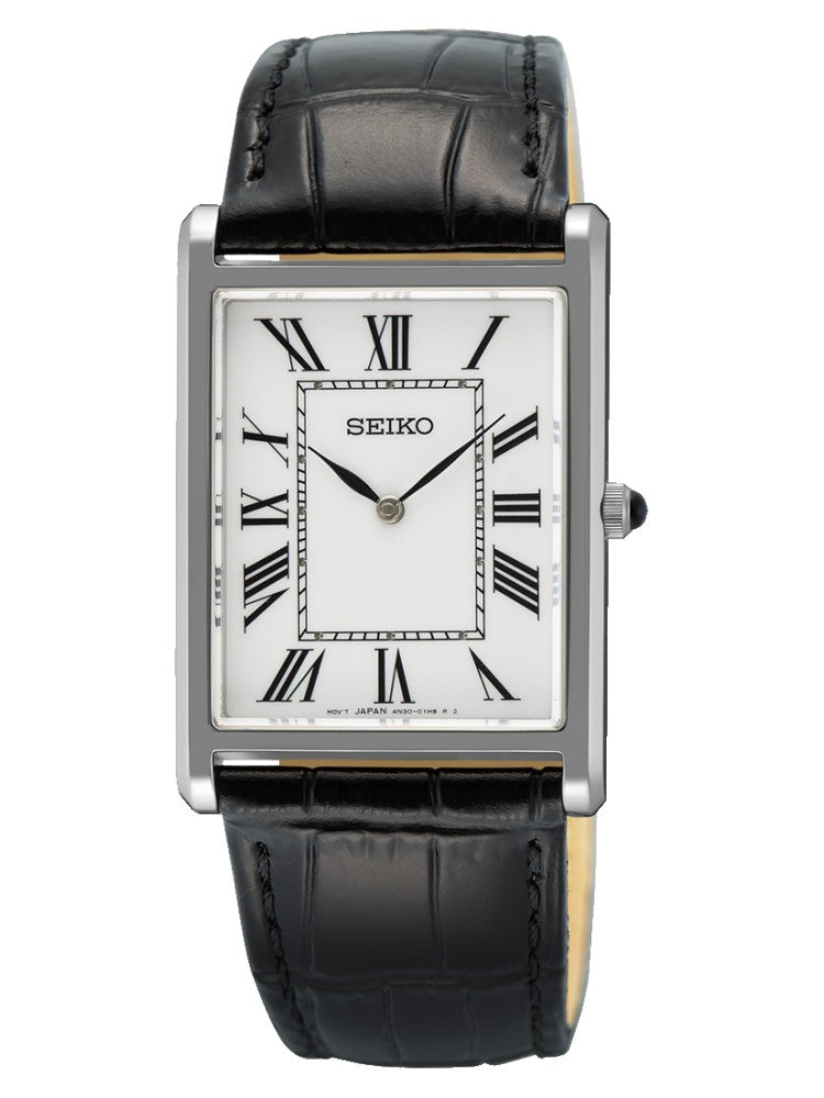 Seiko SWR103P1 – Klassik, rechteckig, zeitlos – NEUHEIT