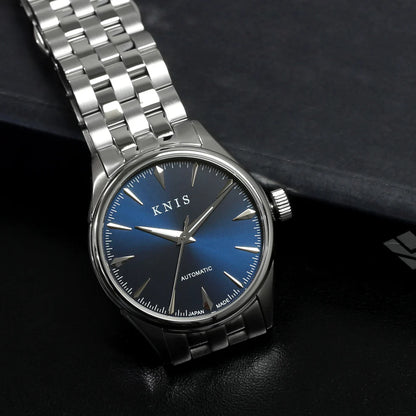 KNIS Automatic Sunray Dial Deep Blue 38 mm