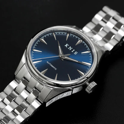 KNIS Automatic Sunray Dial Deep Blue 38 mm