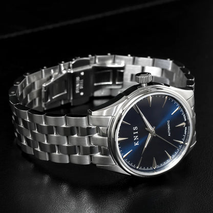 KNIS Automatic Sunray Dial Deep Blue 38 mm