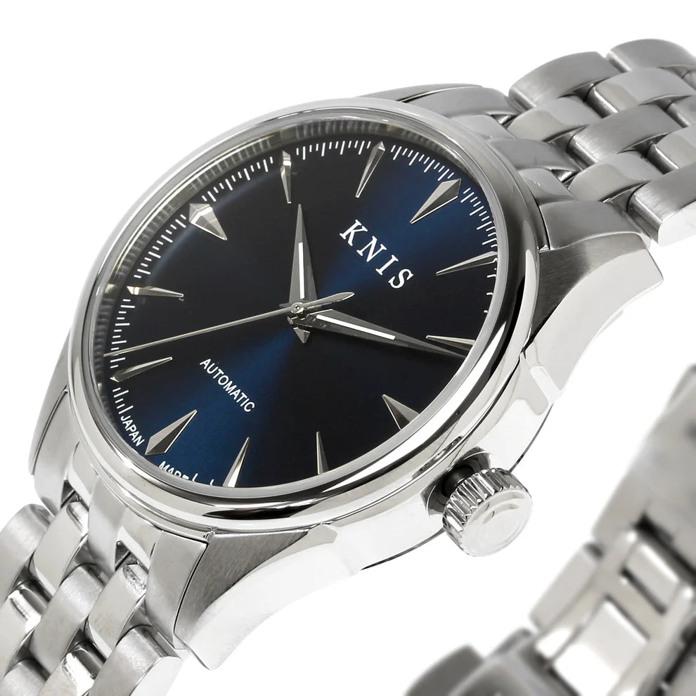 KNIS Automatic Sunray Dial Deep Blue 38 mm