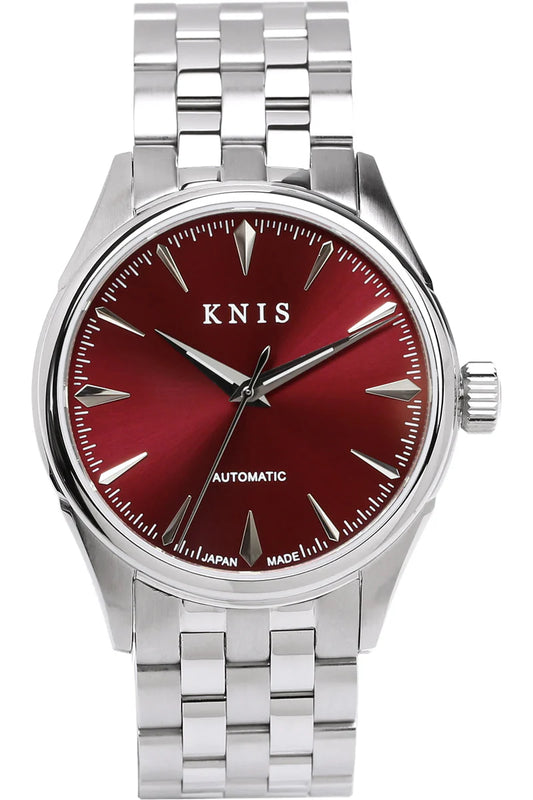 KNIS Automatik Sunray Dail Weinrot 38 mm