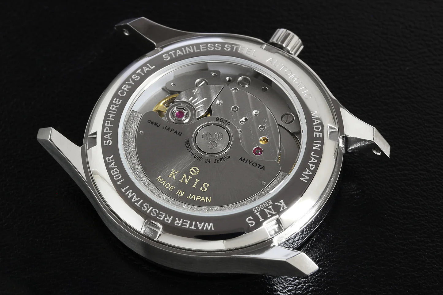 KNIS Automatik KOKU Kanji mit silbernem Zifferblatt 37 mm
