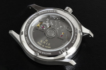 KNIS Automatik KOKU Kanji mit silbernem Zifferblatt 37 mm