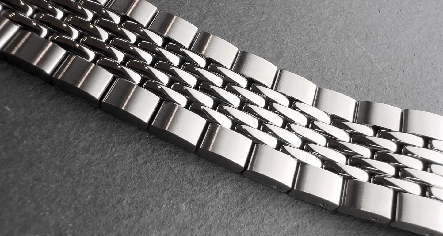 KNIS Classic GMT Automatik Blau - Rice Beads Bracelet 38 mm