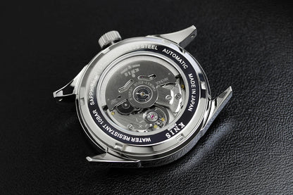 KNIS Classic GMT Automatik Blau - Rice Beads Bracelet 38 mm