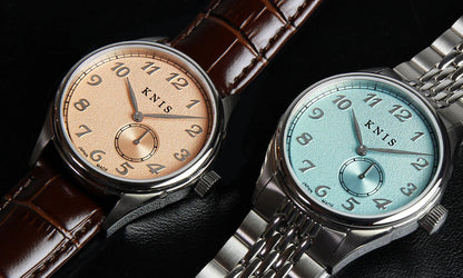 KNIS Automatik KODOU Small Seconds mit Lachsrosa Zifferblatt 38 mm