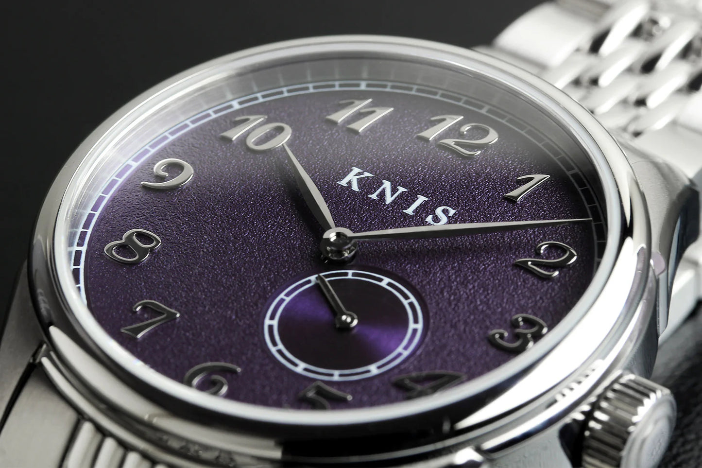 KNIS Automatik KODOU Small Seconds mit lila Zifferblatt 38 mm