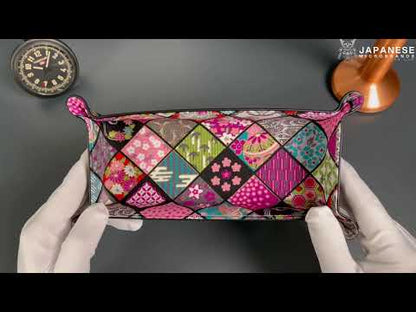 Plateau exclusif pour montres et bijoux – Modèle Japan Patchwork 24 x 12