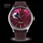 WANCHER Dream Moonphase Kaguya AKANE – Limited Edition mit Vario-Lederband, Frontansicht