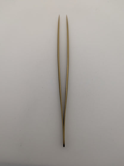 ANEX No.222 Brass Tweezers 140 mm, Anti-magnetic – Scratch-resistant for Batteries and Movement Parts | Made in Japan (Tsubame-Sanjo)