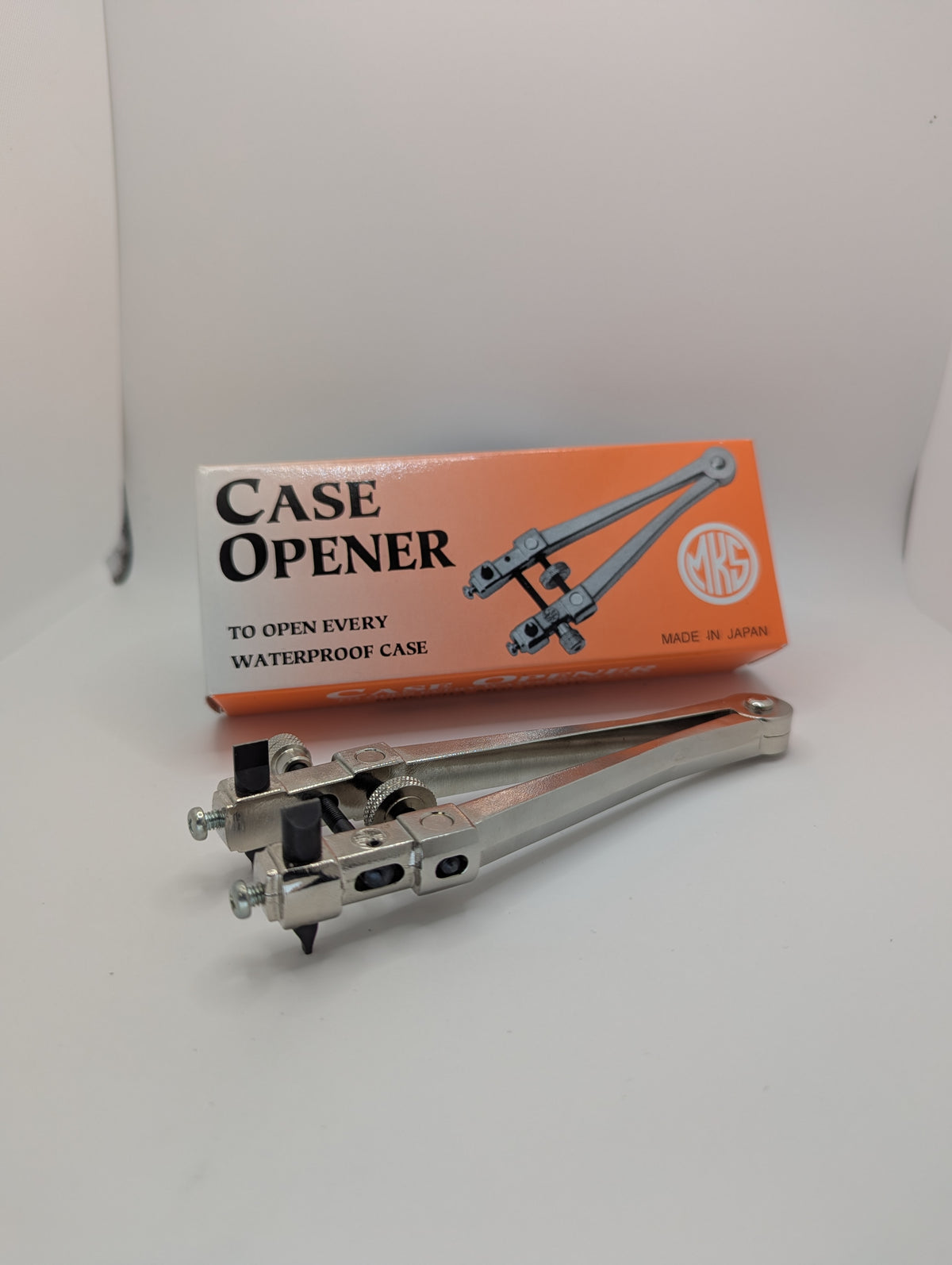 MKS 19400 Zweikrallen-Gehäuseöffner (側開器) für Schraubböden | Meikosha, Made in Japan