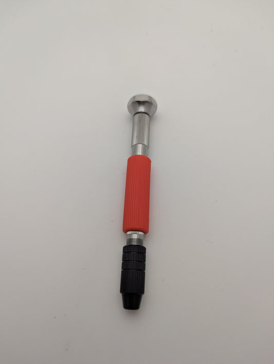 ANEX No.98-RST Stiftenklöbchen (Pinvise) 0,1–3,2 mm mit Gummigriff und Spannzangen-Depot | Made in Japan (Tsubame-Sanjo)