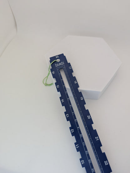 BAMBI MHJ001 Tape Measure Gauge – Caliper for Lug Width and Clasp Width 6–26 mm | Made in Japan