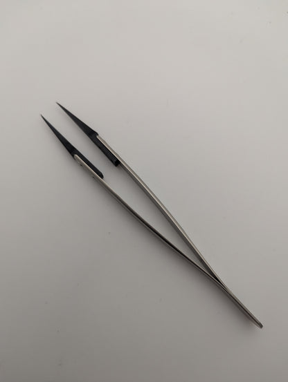 ENGINEER PTZ-45 ESD Precision Tweezers 130 mm, Fine Tip – Antistatic | Made in Japan