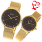 Soue A Basics Gold x Schwarz x Gold Milanaise, Herren/Damen, Größe 38 mm x 30 mm