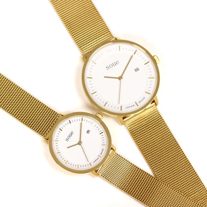 Soue A Basics Rosegold x Weiß x Rosegold Damen 30 mm