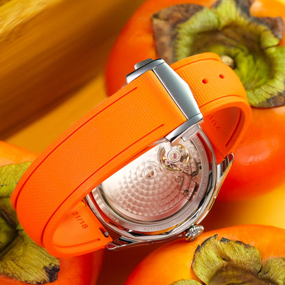 WANCHER FKM-Rubberstrap mit Butterfly-Schließe – 21 mm