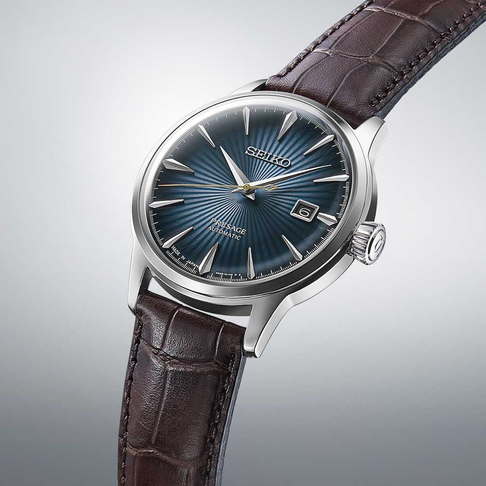Seiko Presage Cocktail „Blue Moon“ SRPK15J1 – Automatik mit dunkelblauem Zifferblatt