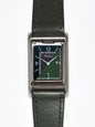 VARIO VERSA Reversible Dual Time Eastern Arabic Gunmetal-Green Enamel Watch
