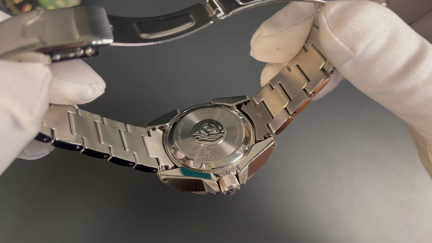 Seiko Prospex Samurai „Save the Ocean" Special Edition SRPD23K1 – Automatik Diver's 200 m, gebraucht, Box & Garantiekarte (blanko)