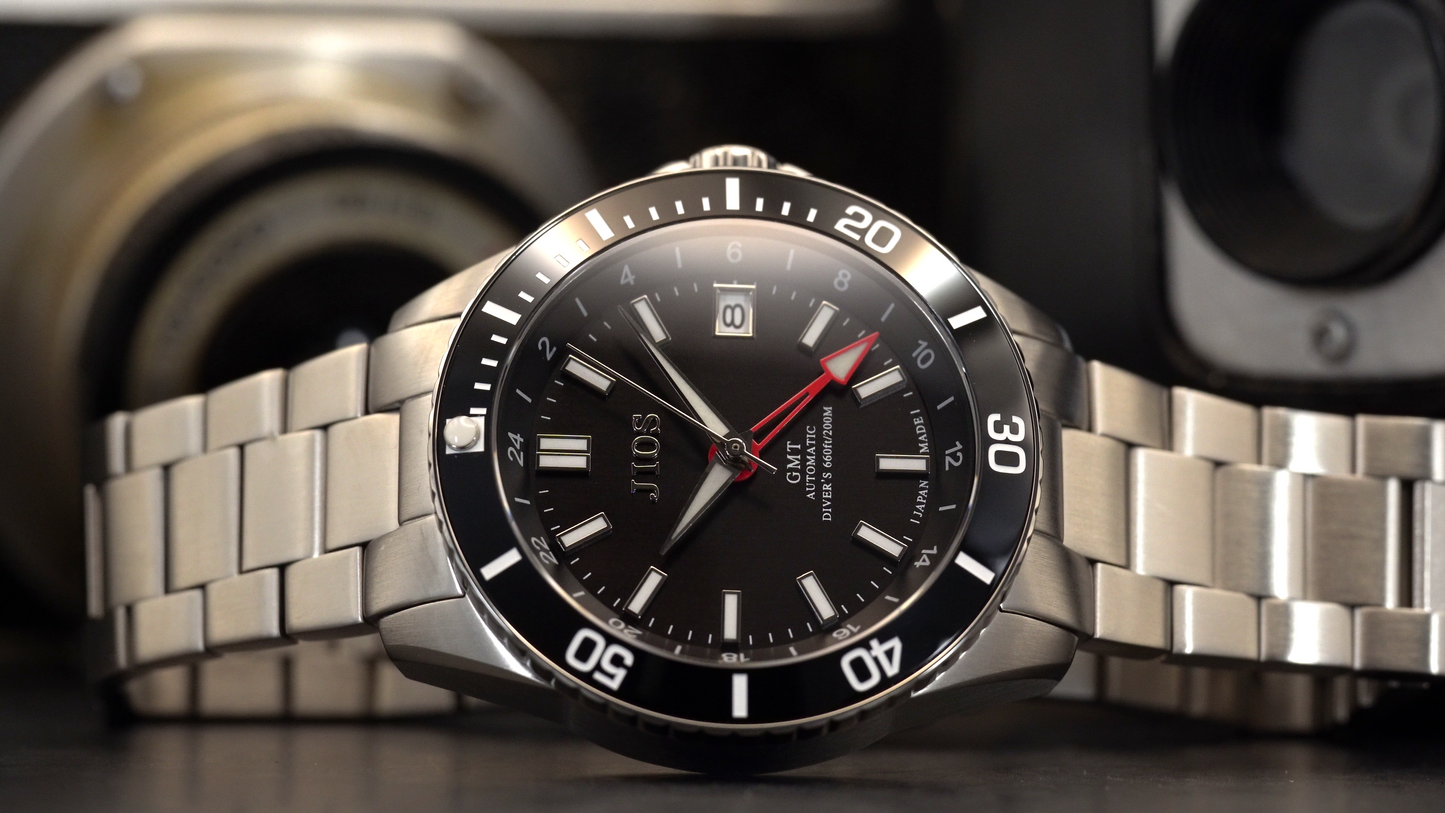 JIOS GMT Diver's 104 schwarz - JETZT VORBESTELLEN