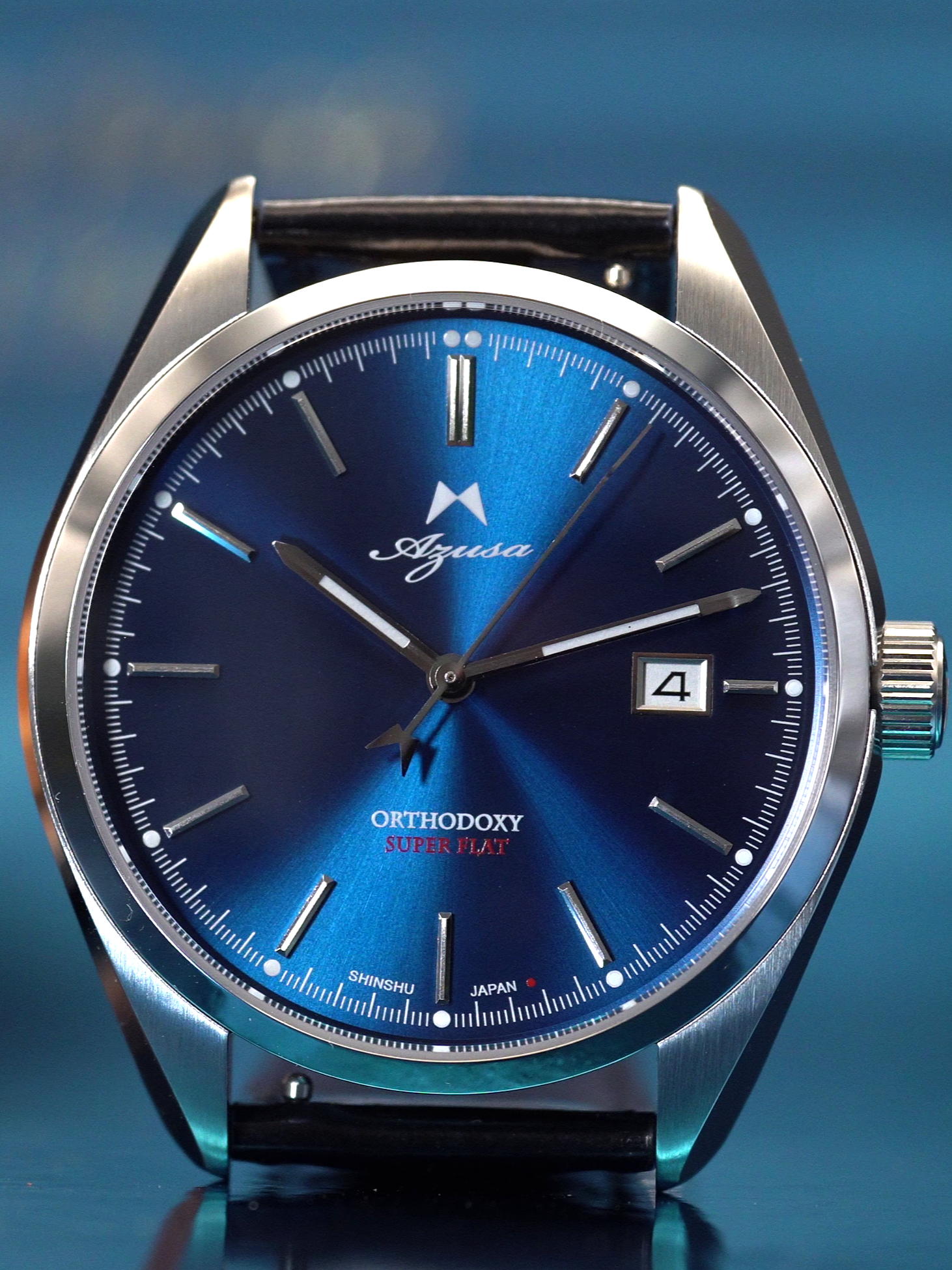 Azusa ORTHODOXY-R Basic Blue – Japanese Microbrands - Mario Lenke Azusa ORTHODOXY-R Basic Blue – Japanese Microbrands - Mario Lenke