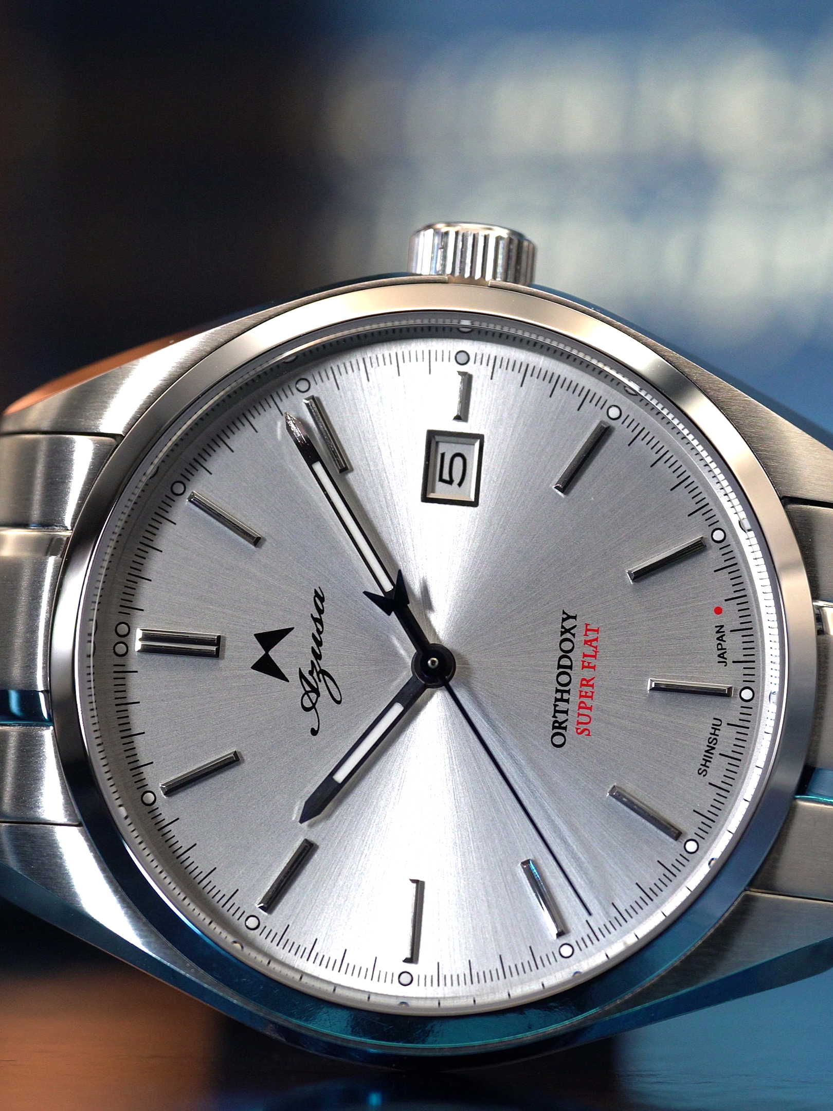 ##Arukaziku Japan Inspiration C73H the ”Semi-Contact” Azusa ORTHODOXY-R Basic Silver – Japanese Microbrands - Mario Lenke