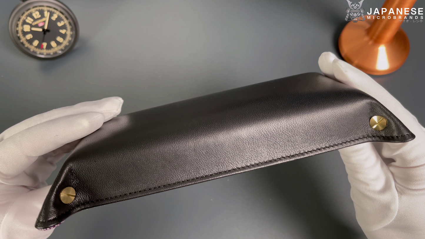 Plateau exclusif pour montres et bijoux – Pièces uniques fabriquées à la main à partir de tissus de kimonos japonais originaux, modèle Lila Moments 24 x 12